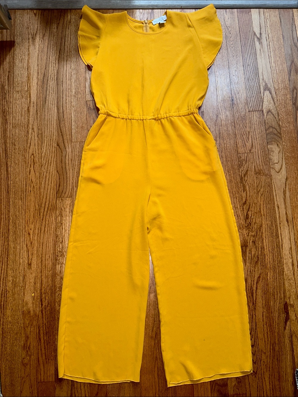 Rachel Zoe Yellow Mustard Jumpsuit size 10